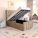 Lisbon Kids Upholstered Ottoman Bed - Mink Coniston