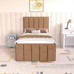 Lisbon Kids Upholstered Ottoman Bed - Mink Naples