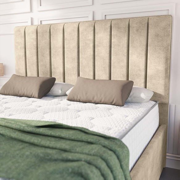 Lisbon Upholstered Bed - Almond Coniston