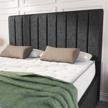 Lisbon Upholstered Bed - Black Chenille