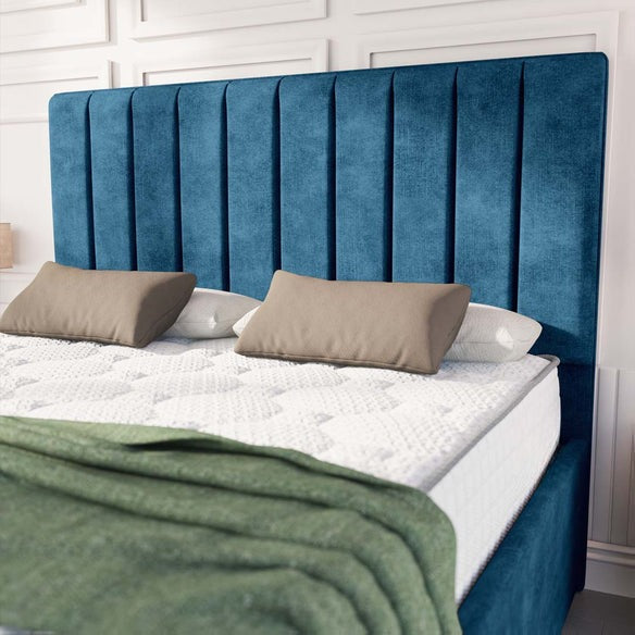 Lisbon Upholstered Bed - Blue Coniston