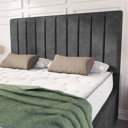 Lisbon Upholstered Bed - Charcoal Coniston