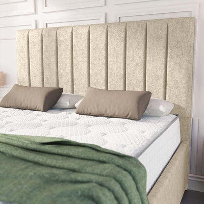 Lisbon Upholstered Bed - Cream Chenille