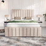Lisbon Upholstered Bed - Cream Naples