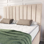 Lisbon Upholstered Bed - Cream Naples