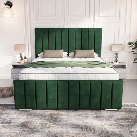 Lisbon Upholstered Bed - Emerald Coniston