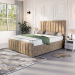 Lisbon Upholstered Bed - Mink Coniston