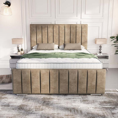 Lisbon Upholstered Bed - Mink Coniston