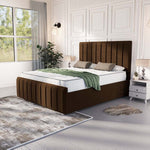 Lisbon Upholstered Bed - Mocca Plush Velvet