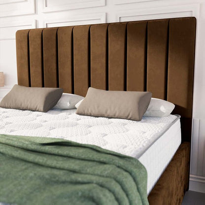 Lisbon Upholstered Bed - Mocca Plush Velvet