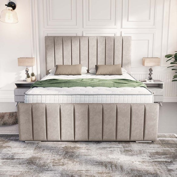 Lisbon Upholstered Bed - Seal Grey Naples