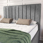 Lisbon Upholstered Bed - Silver Chenille