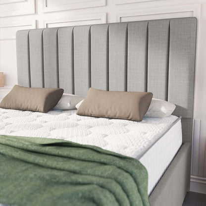 Lisbon Upholstered Bed - Silver Linoso
