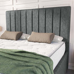 Lisbon Upholstered Ottoman Bed - Charcoal Chenille