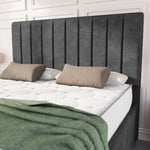 Lisbon Upholstered Ottoman Bed - Charcoal Coniston