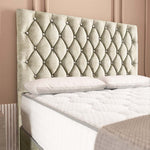 London Chesterfield Divan Bed - Almond Coniston