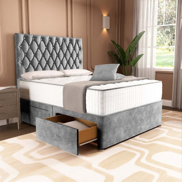 London Chesterfield Divan Bed - Armour Coniston