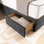 London Chesterfield Divan Bed - Charcoal Coniston