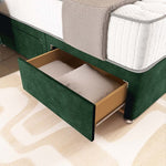 London Chesterfield Divan Bed - Emerald Coniston