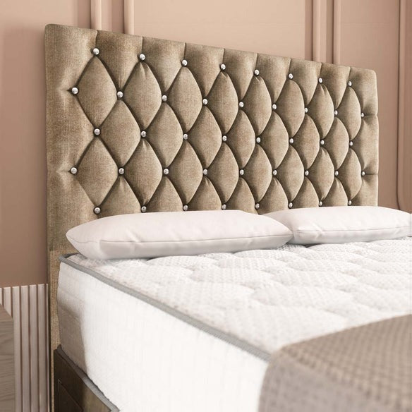 London Chesterfield Divan Bed - Mink Coniston