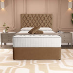 London Chesterfield Divan Bed - Mink Naples