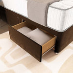 London Chesterfield Divan Bed - Mocca Plush Velvet