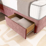 London Chesterfield Divan Bed - Pink Coniston