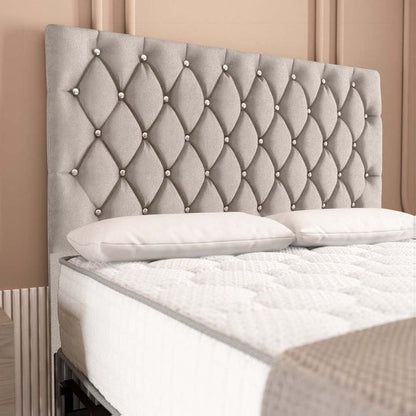 London Chesterfield Divan Bed - Seal Grey Naples