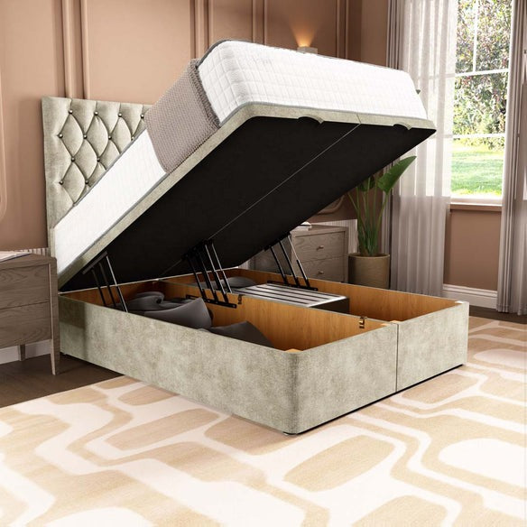 London Ottoman Divan Bed - Almond Coniston