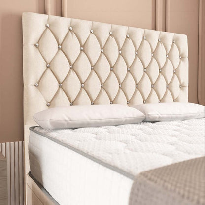 London Ottoman Divan Bed - Cream Naples