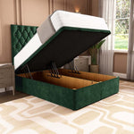 London Ottoman Divan Bed - Emerald Coniston