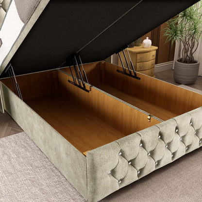 Luxor Ottoman Divan Bed - Almond Coniston