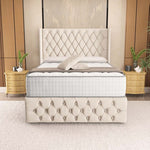 Luxor Ottoman Divan Bed - Cream Naples