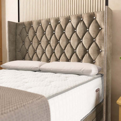 Luxor Ottoman Divan Bed - Mink Coniston
