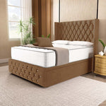 Luxor Ottoman Divan Bed - Mink Naples