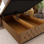 Luxor Ottoman Divan Bed - Mink Naples