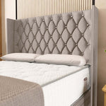 Luxor Ottoman Divan Bed - Seal Grey Naples
