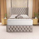 Luxor Ottoman Divan Bed - Seal Grey Naples
