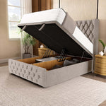 Luxor Ottoman Divan Bed - Seal Grey Naples