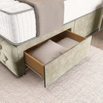 Luxor Wingback Divan Bed - Almond Coniston