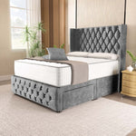 Luxor Wingback Divan Bed - Armour Coniston