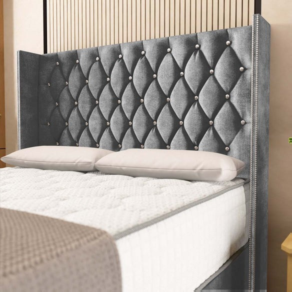 Luxor Wingback Divan Bed - Armour Coniston