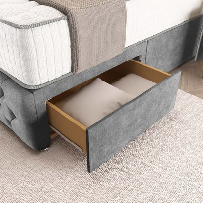 Luxor Wingback Divan Bed - Armour Coniston
