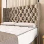 Luxor Wingback Divan Bed - Mink Coniston
