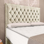 Madrid Chesterfield Divan Bed - Almond Coniston