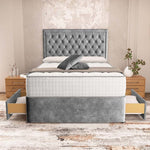 Madrid Chesterfield Divan Bed - Armour Coniston