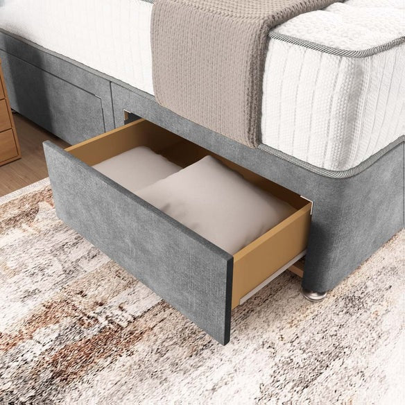 Madrid Chesterfield Divan Bed - Armour Coniston
