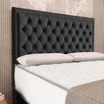 Madrid Chesterfield Divan Bed - Black Naples