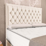 Madrid Chesterfield Divan Bed - Cream Naples