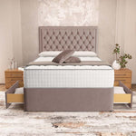 Madrid Chesterfield Divan Bed - Mauve Naples